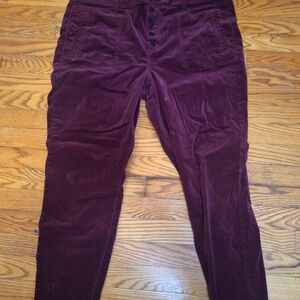American Eagle Outfitters Burgundy Corduroy Pants